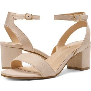 NWOT DREAM PAIRS Women’s Open Toe Ankle Strap Heels